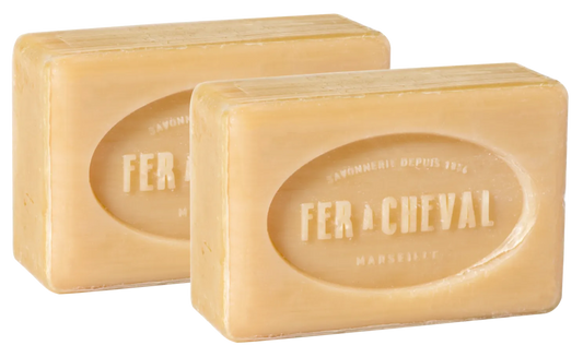 FER A CHEVAL Natural Savonnettes de Marseille, 250g Twin Pack French Soaps UK