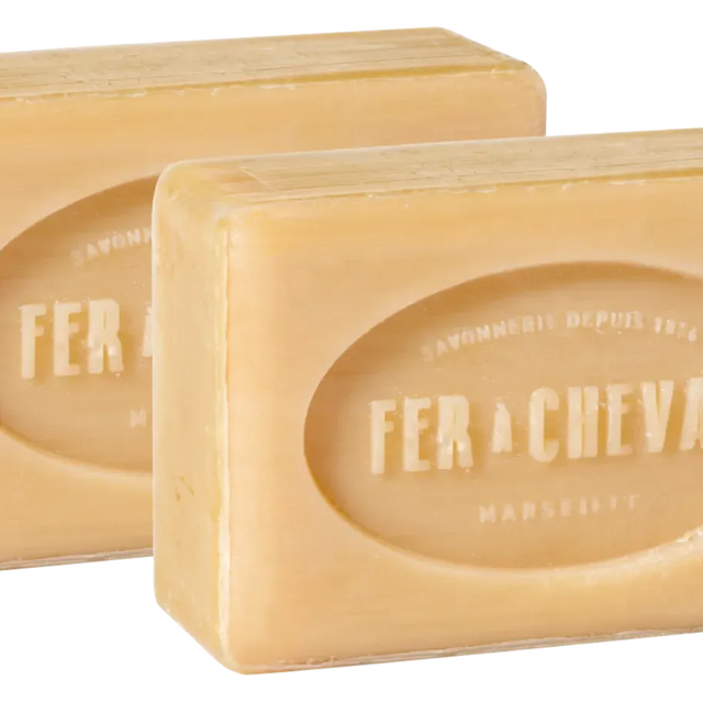 FER A CHEVAL Natural Savonnettes de Marseille, 250g Twin Pack French Soaps UK