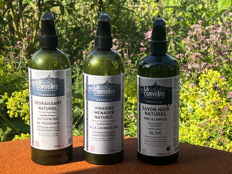 LA CORVETTE Natural Vinegar Limescale Spray with Organic Lavender | 750ml French Soaps UK