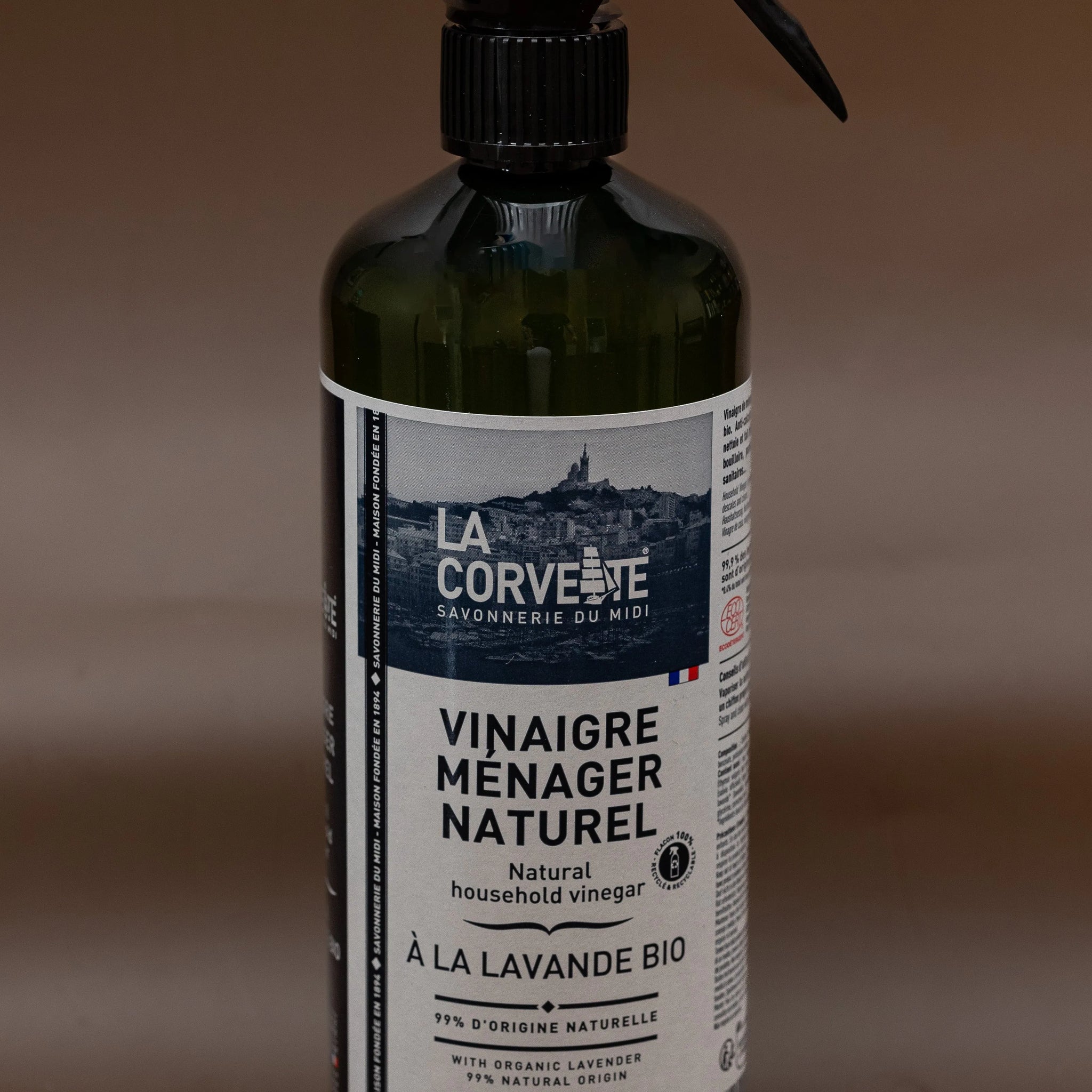 LA CORVETTE Natural Vinegar Limescale Spray with Organic Lavender | 750ml French Soaps UK