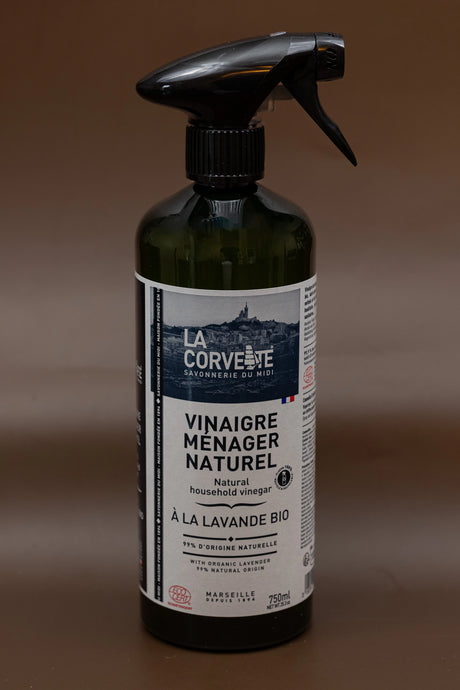 LA CORVETTE Natural Vinegar Limescale Spray with Organic Lavender | 750ml French Soaps UK
