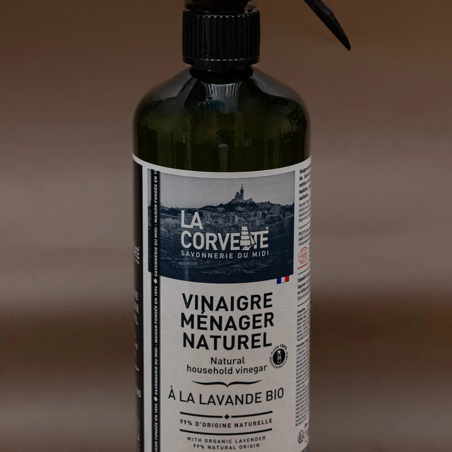 LA CORVETTE Natural Vinegar Limescale Spray with Organic Lavender | 750ml French Soaps UK