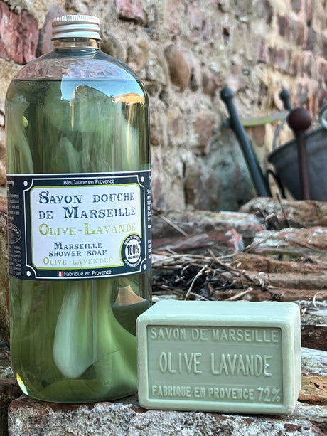BLEU JAUNE Olive & Lavender, Marseille Liquid Soap | 1L French Soaps UK