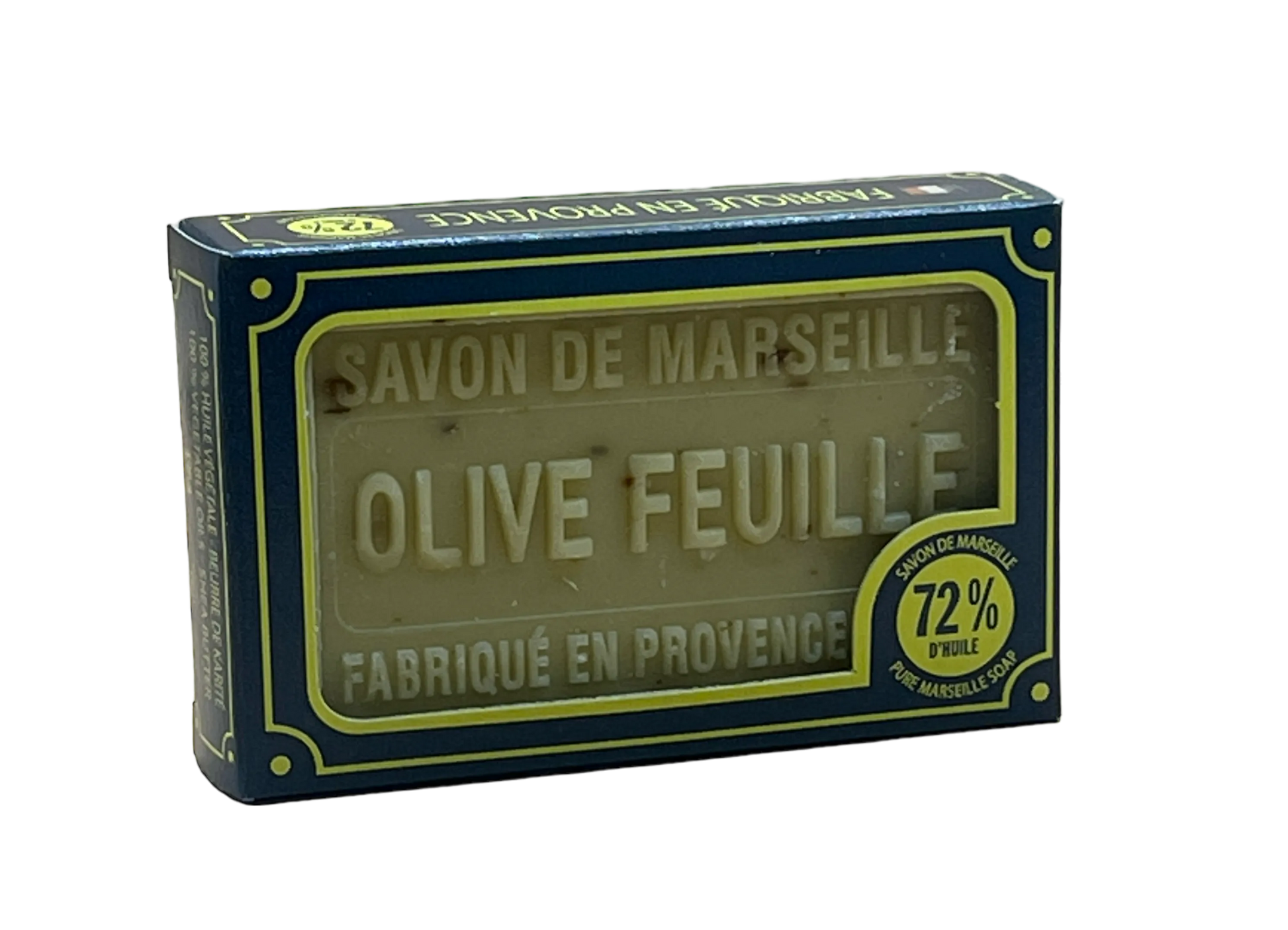 BLEU JAUNE Olive Leaf, Exfoliating Marseille Soap with Shea Butter | 100g French Soaps UK