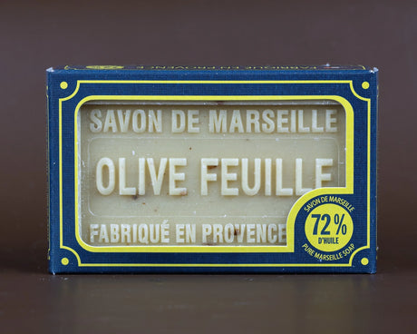 BLEU JAUNE Olive Leaf, Exfoliating Marseille Soap with Shea Butter | 100g French Soaps UK