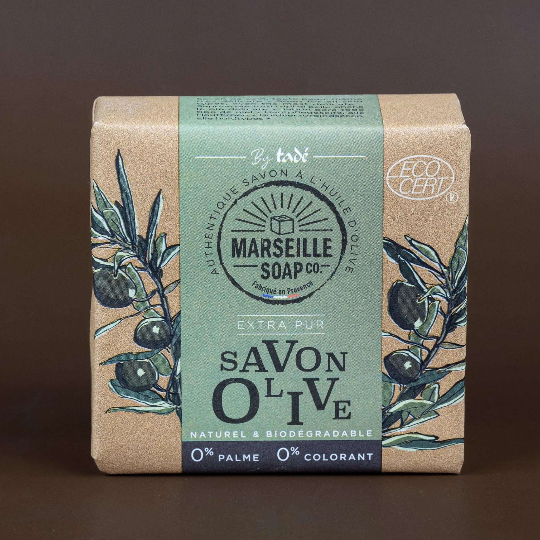 TADÉ PAYS DU LEVANT Olive Marseille Soap with Olive Oil | 100g French Soaps UK