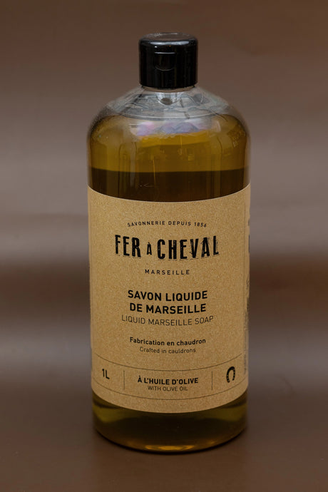 FER A CHEVAL Olive Oil Liquid Marseille Soap | 1L French Soaps UK