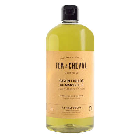 FER A CHEVAL Olive Oil Liquid Marseille Soap | 1L French Soaps UK