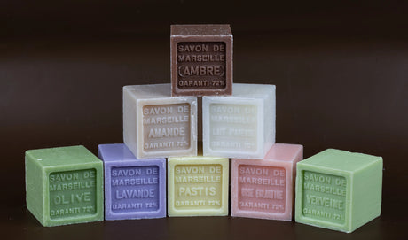 BLEU JAUNE Olive, Shea Butter Fragranced Marseille Cube, 72% | 100g French Soaps UK