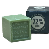 BLEU JAUNE Olive, Shea Butter Fragranced Marseille Cube, 72% | 100g French Soaps UK