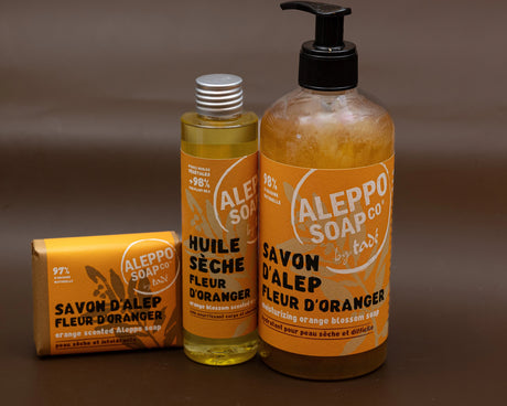 TADÉ PAYS DU LEVANT Orange Blossom Aleppo Liquid Soap, Dry and Intolerant Skin | 500ml French Soaps UK