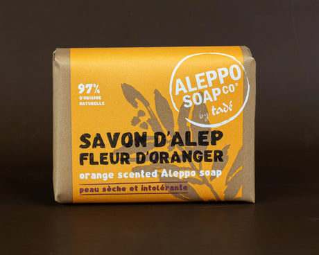 TADÉ PAYS DU LEVANT Orange Blossom Fragranced Aleppo Soap, for Dry and Intolerant skin | 100g French Soaps UK