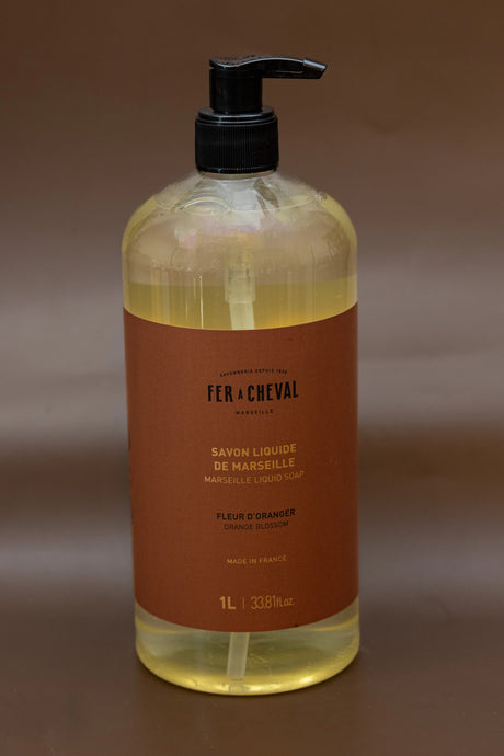 FER A CHEVAL Orange Blossom, Marseille Liquid Soap | 1L French Soaps UK