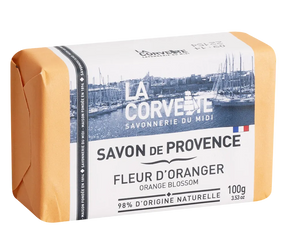 LA CORVETTE Orange Blossom, Savon de Provence, 100g French Soaps UK