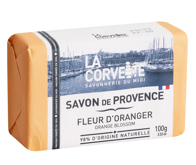 LA CORVETTE Orange Blossom, Savon de Provence, 100g French Soaps UK