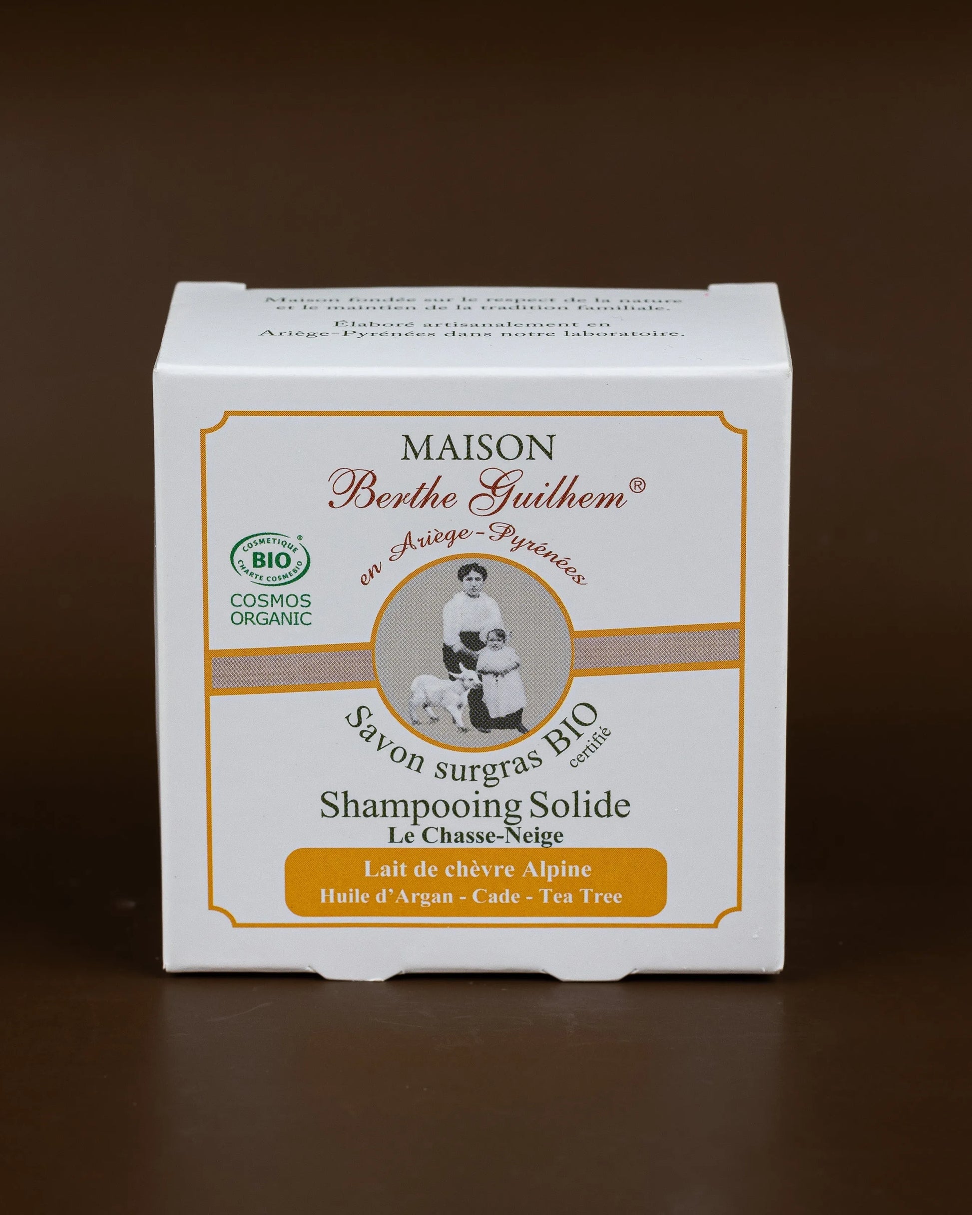 MAISON BERTHE GUILHEM Organic Alpine Goat's Milk Shampoo |Juniper & Tea Tree | Oily Hair | 100g French Soaps UK