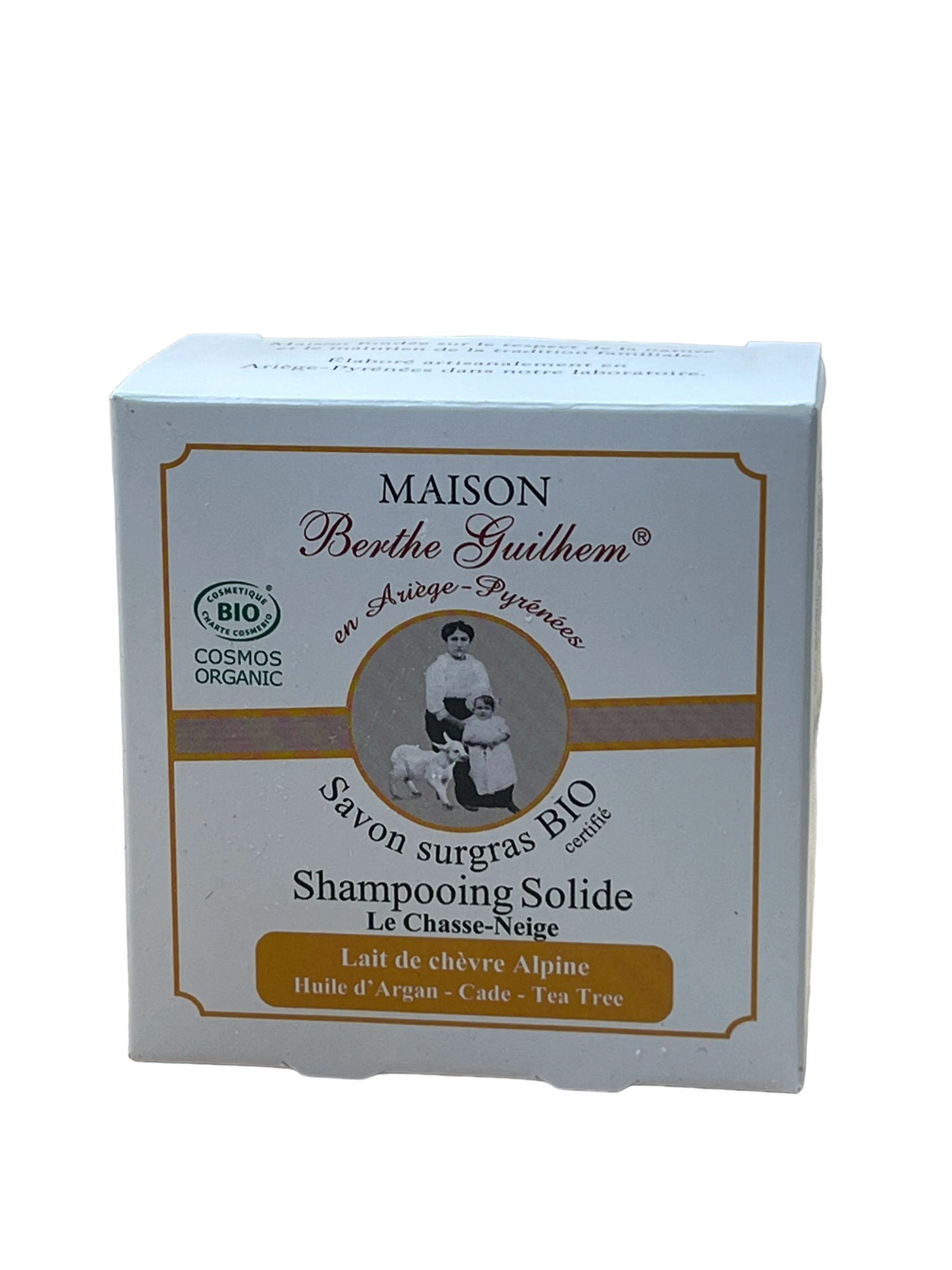 MAISON BERTHE GUILHEM Organic Alpine Goat's Milk Shampoo |Juniper & Tea Tree | Oily Hair | 100g French Soaps UK