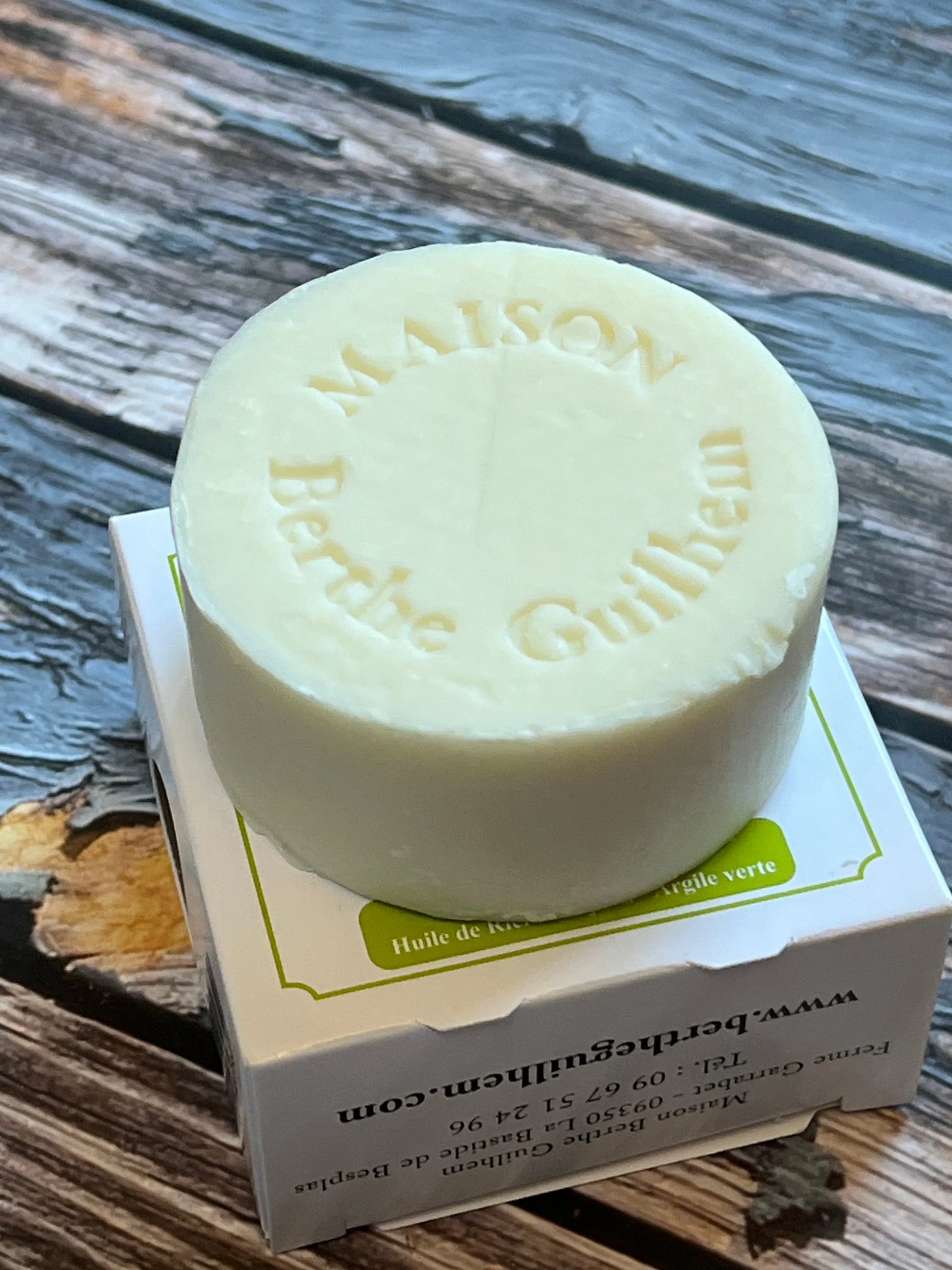 MAISON BERTHE GUILHEM Organic Alpine Goat's Milk Shampoo | Kaolin | Jojoba Oil | Normal Hair | 100g French Soaps UK