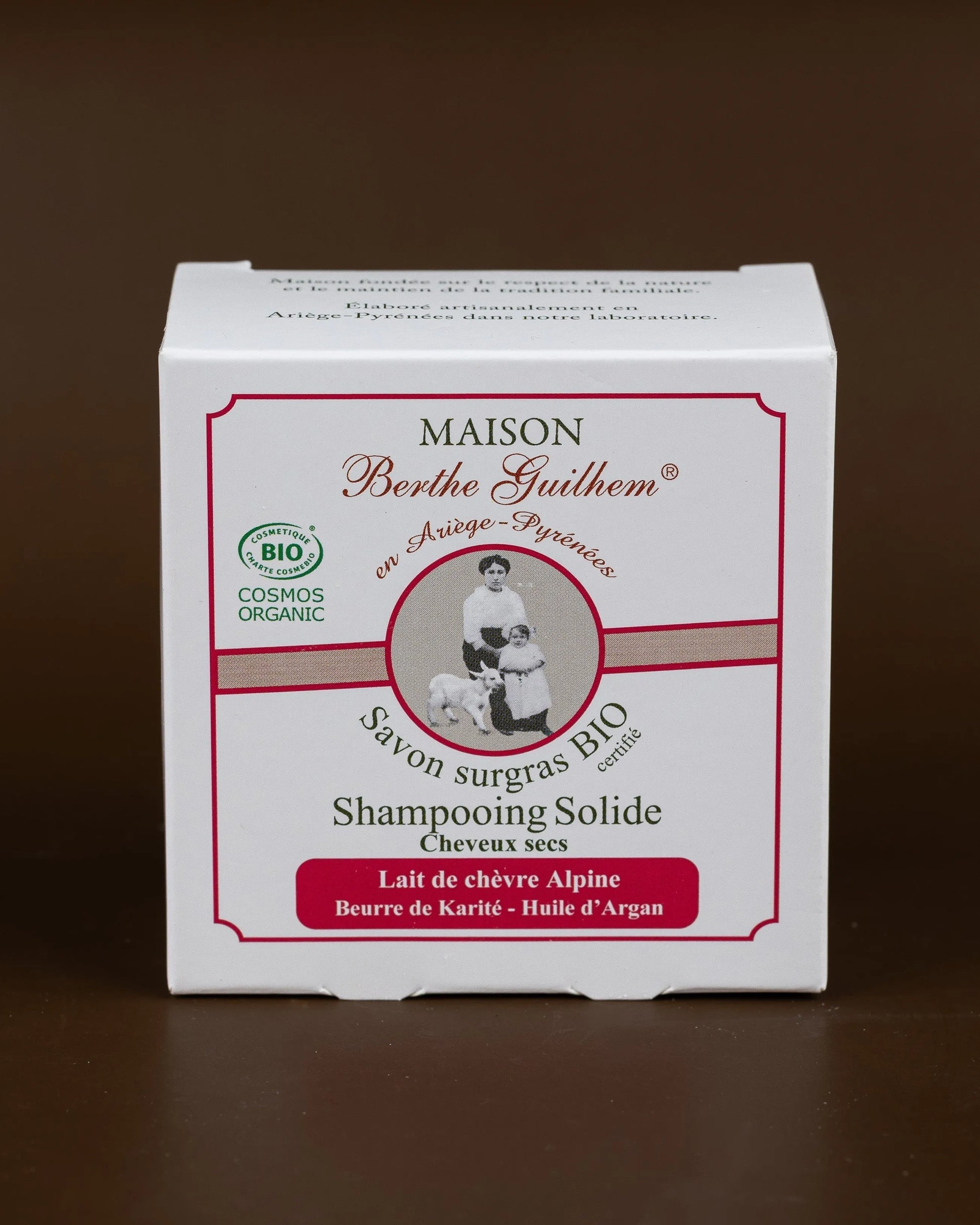 MAISON BERTHE GUILHEM Organic Alpine Goat's Milk Shampoo | Lemon Verbena | Dry & Damaged Hair | 100g French Soaps UK