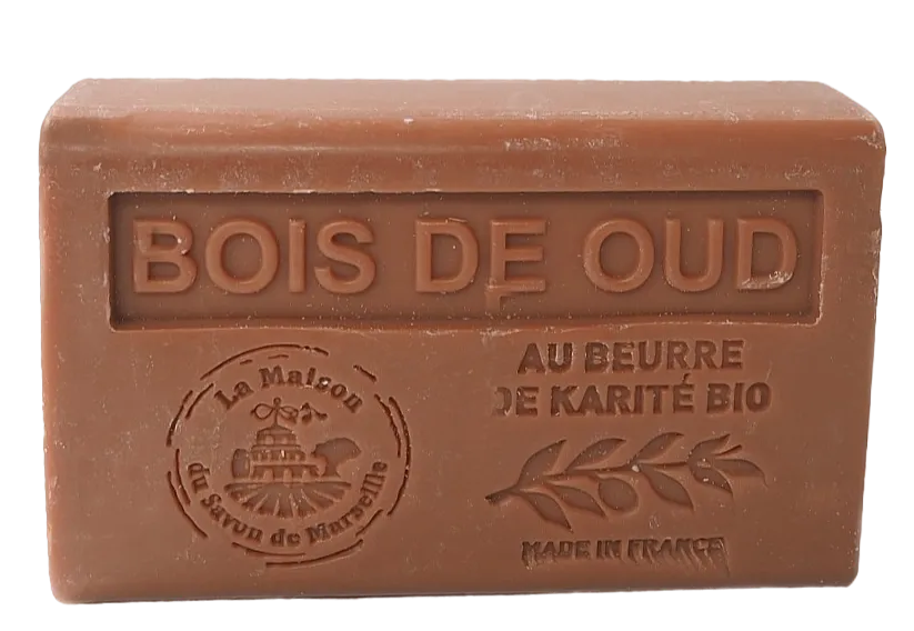 La Maison du Savon de Marseille Oud (Bois de Oud) French Soap with organic Shea Butter 125g French Soaps UK