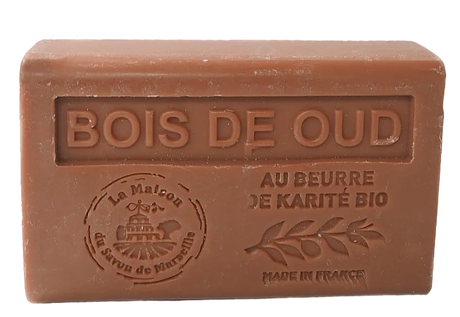 La Maison du Savon de Marseille Oud (Bois de Oud) French Soap with organic Shea Butter 125g French Soaps UK