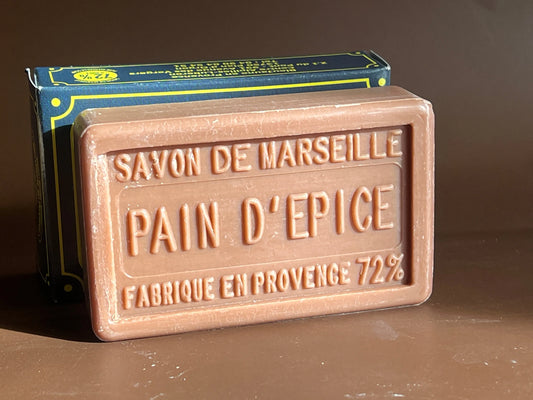 BLEU JAUNE Pain d'Épices, Marseille Soap with Shea Butter | 100g French Soaps UK