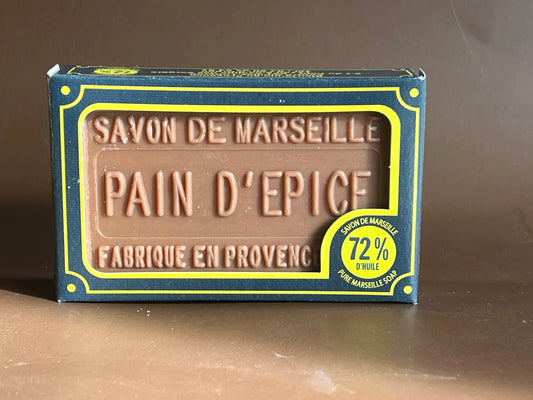 BLEU JAUNE Pain d'Épices, Marseille Soap with Shea Butter | 100g French Soaps UK