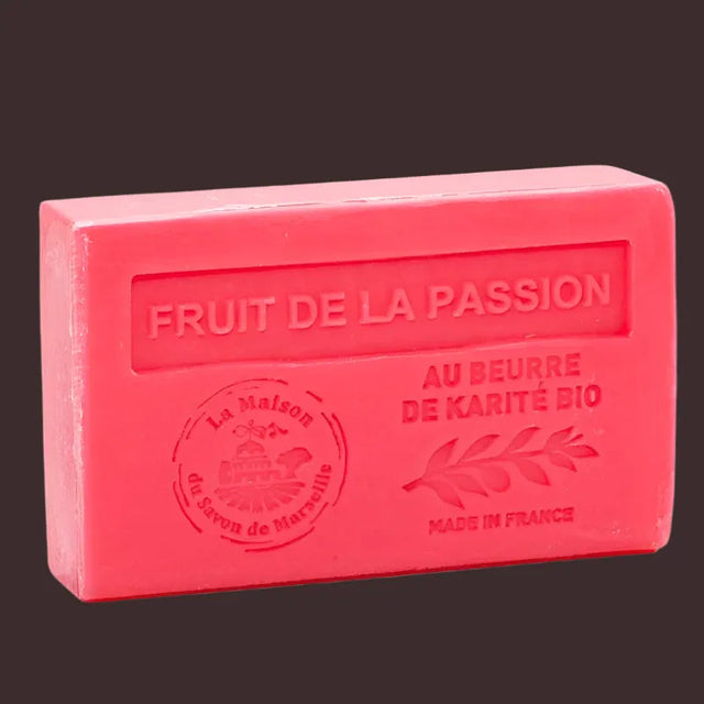 LA MAISON DU SAVON DE MARSEILLE Passion Fruit French Soap withOrganic  Shea Butter, 125g French Soaps UK