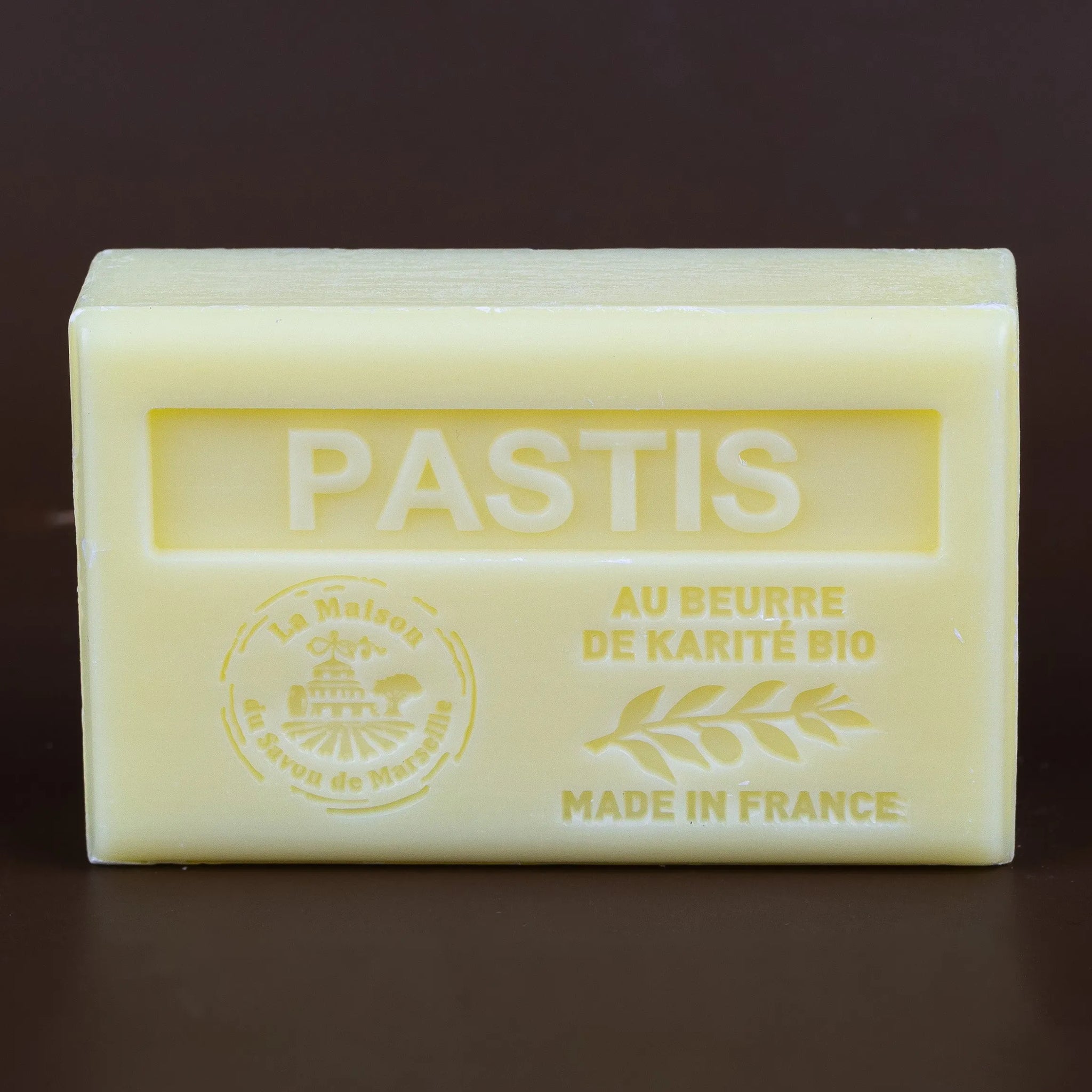 LA MAISON DU SAVON DE MARSEILLE Pastis (Aniseed) French Soap with Organic Shea Butter 125g French Soaps UK