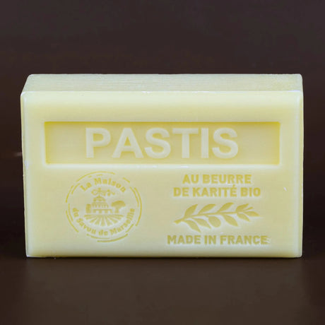 LA MAISON DU SAVON DE MARSEILLE Pastis (Aniseed) French Soap with Organic Shea Butter 125g French Soaps UK