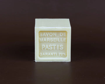 BLEU JAUNE Pastis (Aniseed), Shea Butter Marseille Cube | 100g French Soaps UK