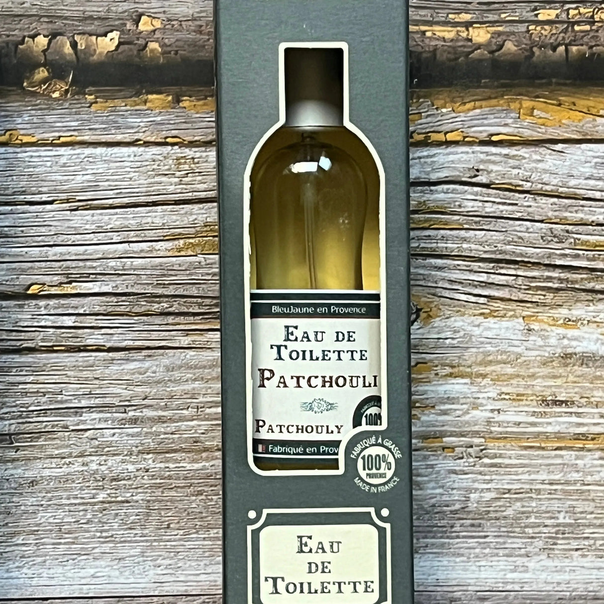 BLEU JAUNE Patchouli, Eau de Toilette from Grasse | 100ml French Soaps UK