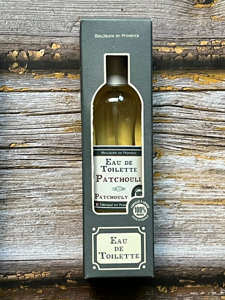 BLEU JAUNE Patchouli, Eau de Toilette from Grasse | 100ml French Soaps UK