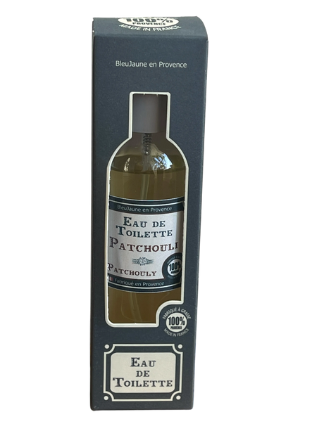 BLEU JAUNE Patchouli, Eau de Toilette from Grasse | 100ml French Soaps UK