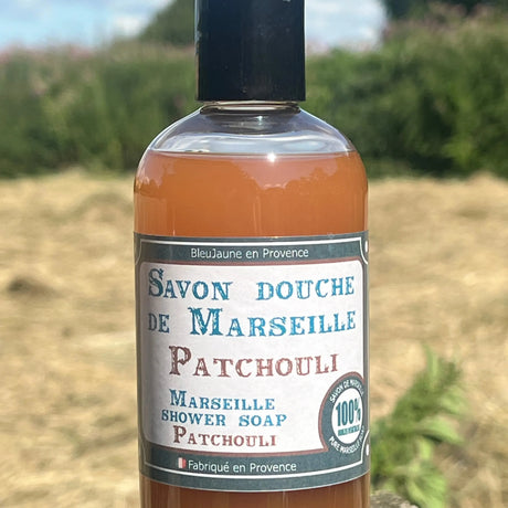 BLEU JAUNE Patchouli, Liquid Marseille Soap | 250ml French Soaps UK