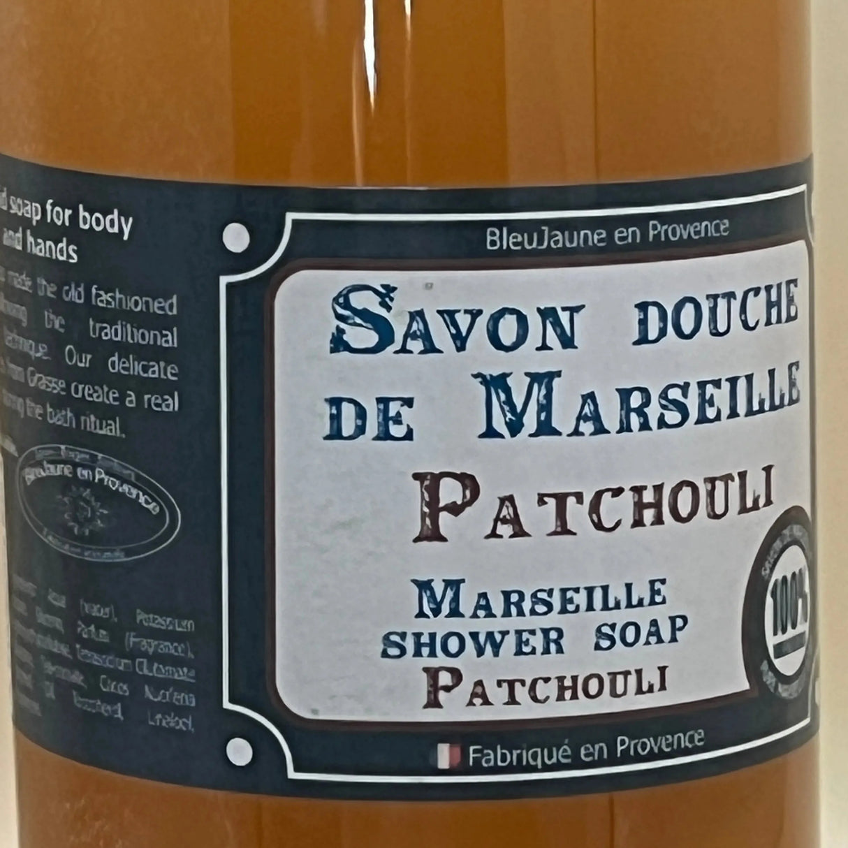 BLEU JAUNE Patchouli, Marseille Liquid Soap | 1L French Soaps UK