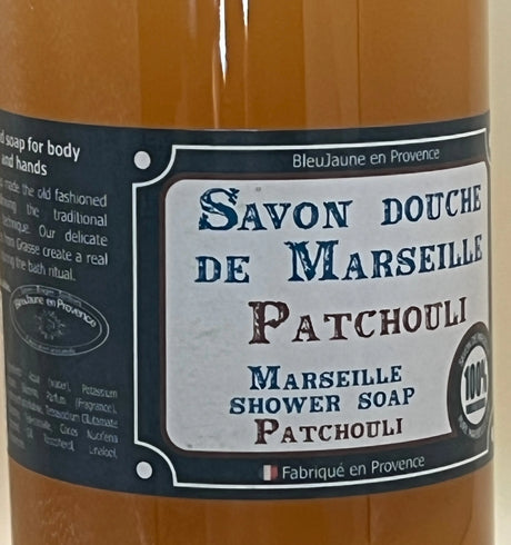 BLEU JAUNE Patchouli, Marseille Liquid Soap | 1L French Soaps UK