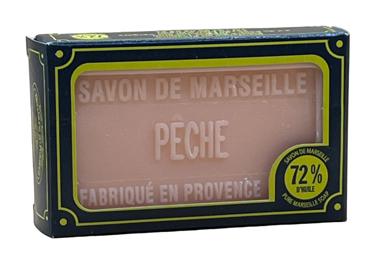 BLEU JAUNE Pêche (Peach) Marseille Soap with Shea Butter 100g French Soaps UK