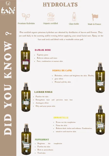 TADÉ PAYS DU LEVANT Damask Rose Face Mist, for Combination, Normal or Mature Skin | 200ml REDIRTECT French Soaps UK