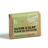 TADÉ PAYS DU LEVANT Pistachio Flower Fragranced Aleppo Soap, for dry and intolerant skin | 100g French Soaps UK