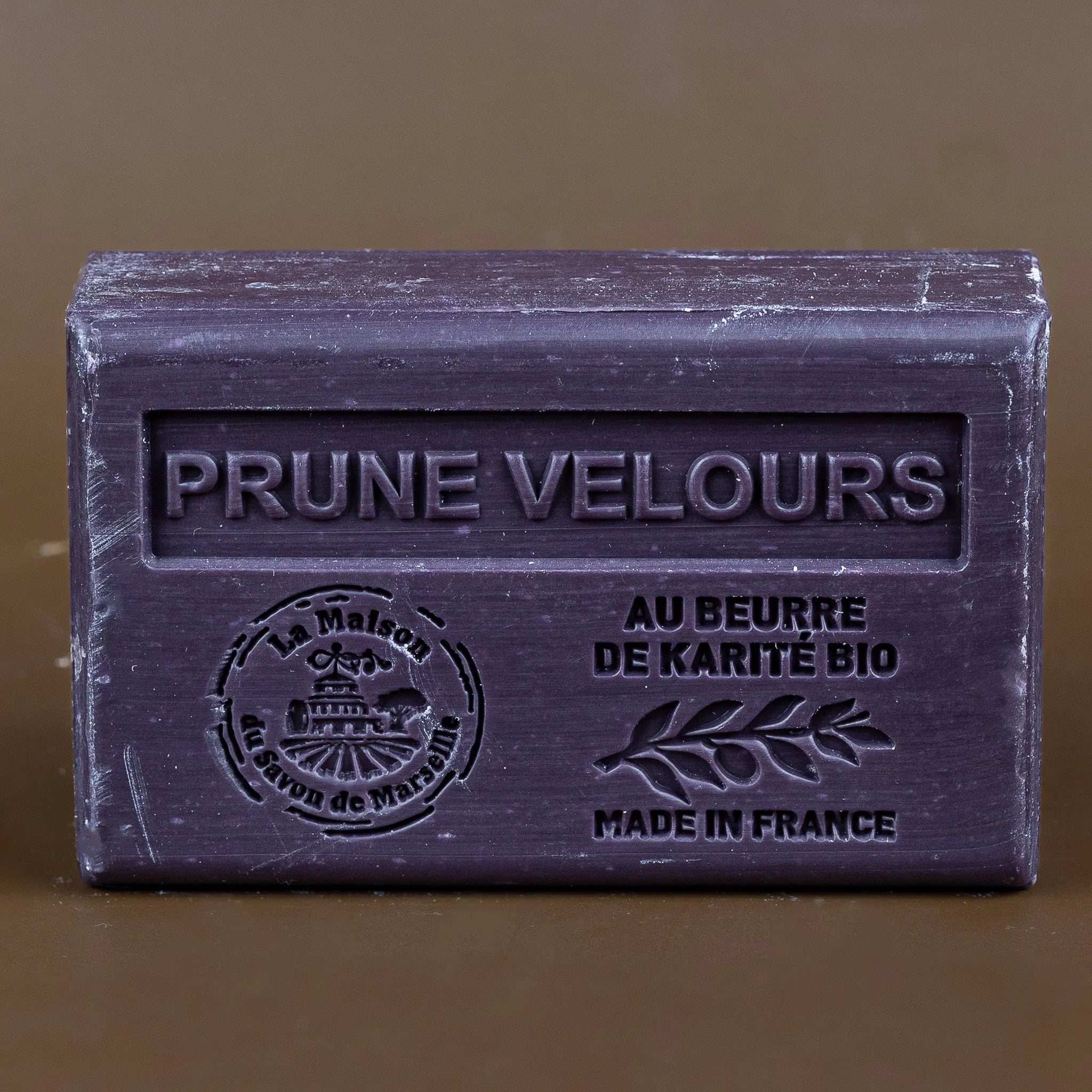 La Maison du Savon de Marseille Plum (Prune Velours) French Soap with Organic Shea Butter 125g French Soaps UK