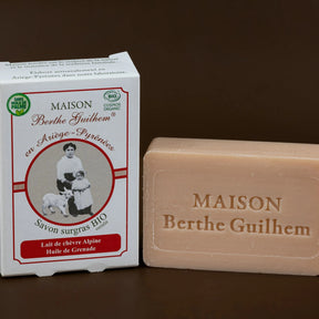 MAISON BERTHE GUILHEM Pomegranate Oil | Organic Alpine Goat's Milk | 100g French Soaps UK