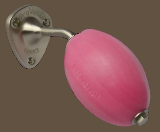 Rose Rotating Wall Soap - Brushed Steel Wall Arm, by PROVENDI
