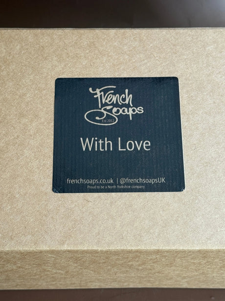 FRENCH SOAPS With Love PREMIUM MAGNETIC GIFT BOX French Soaps UK