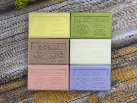 La Maison du Savon de Marseille Pretty Pastels, 6 x 125g Soap Bars  I  Unwrapped French Soaps UK