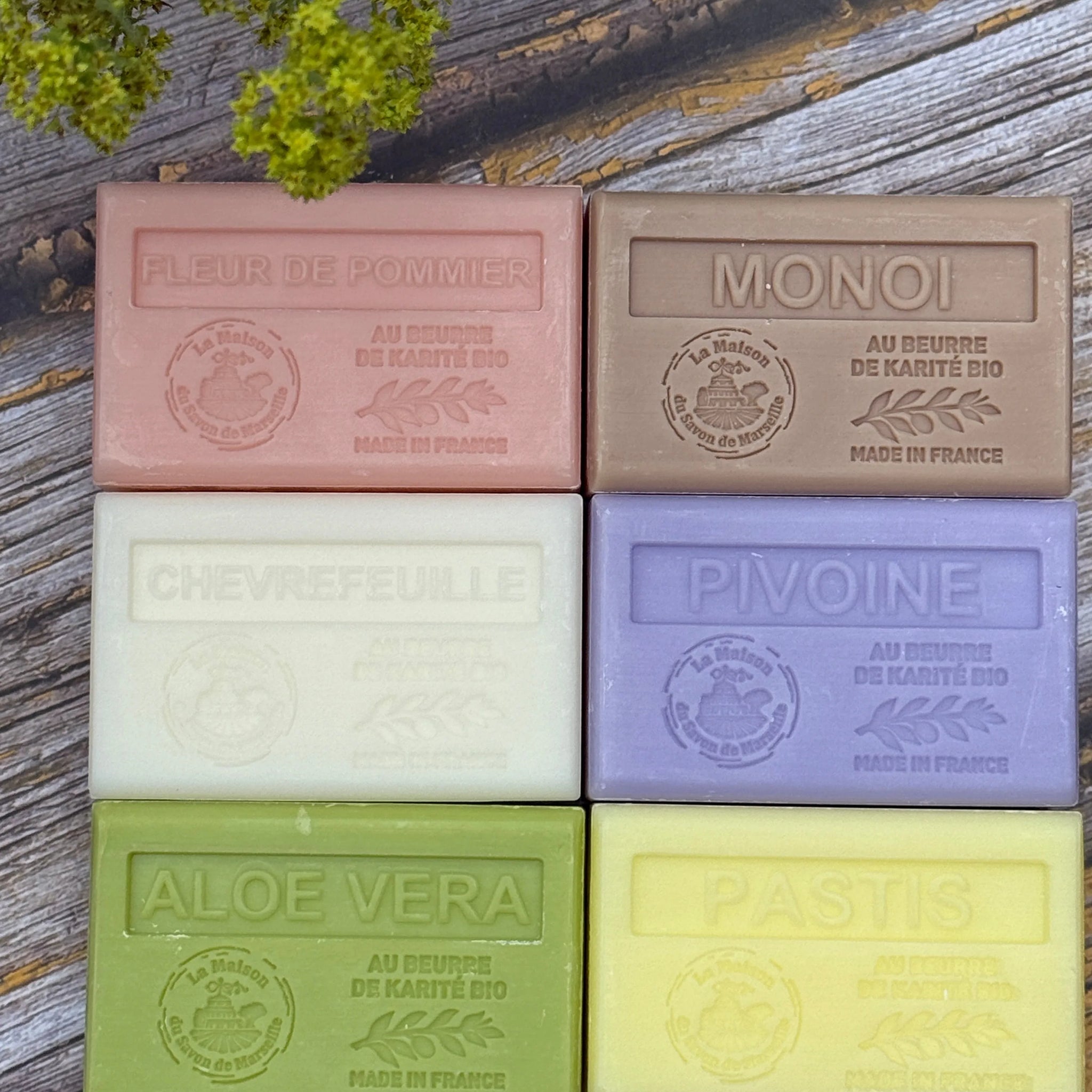 La Maison du Savon de Marseille Pretty Pastels, 6 x 125g Soap Bars  I  Unwrapped French Soaps UK