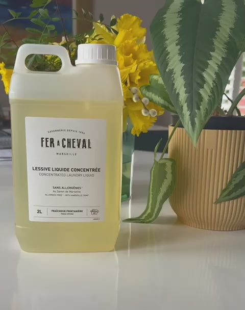 laundry liquid being poured