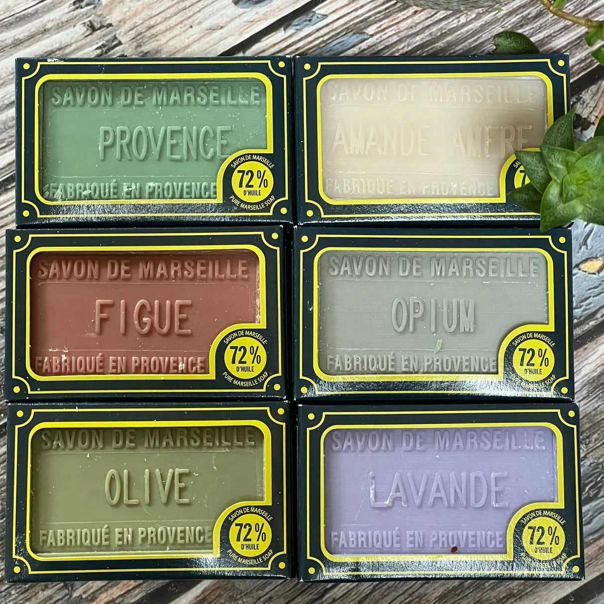 BLEU JAUNE Provence Selection   (worth £20.40) French Soaps UK