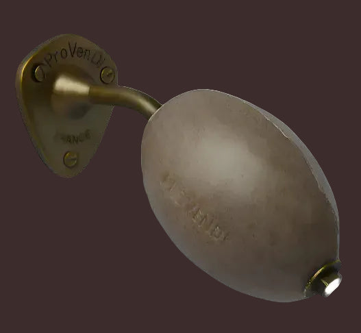 PROVENDI Provendi Exfoliating Cedar Rotating Wall Soap |  Brass Wall Arm French Soaps UK