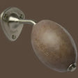 PROVENDI Provendi Exfoliating Cedar Rotating Wall Soap | Brushed Steel Wall Arm French Soaps UK